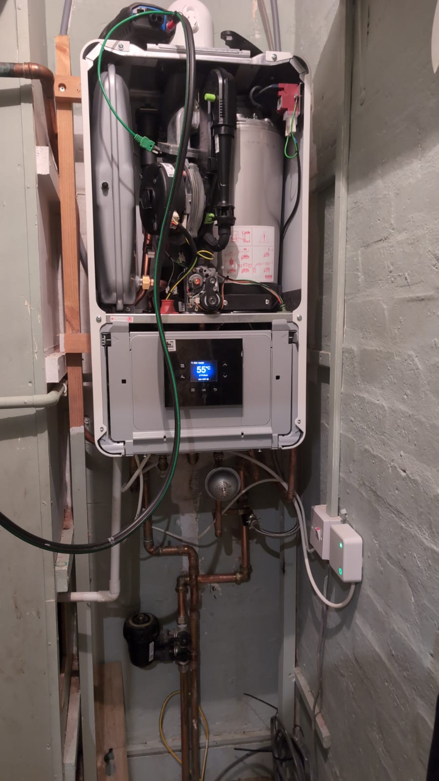New combi boiler fitted in London utility room